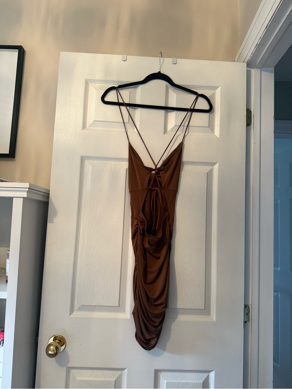 Windsor Brown Strappy Dress - Picture 2 of 7